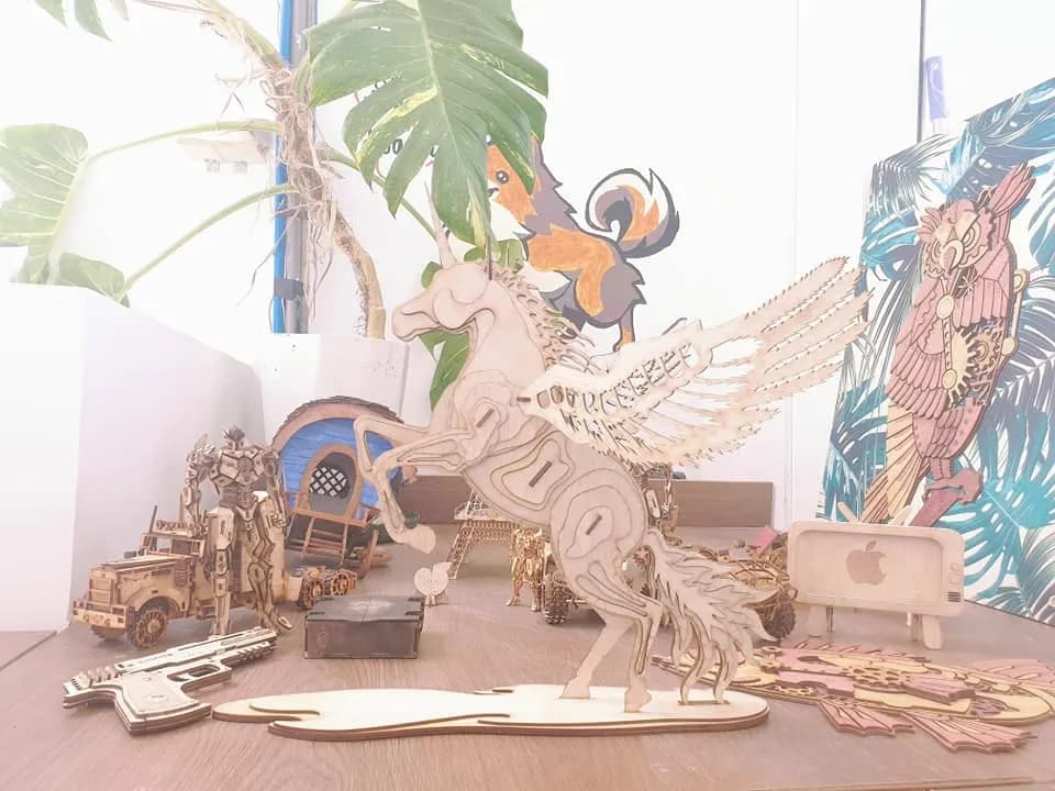 Mô hình Gỗ Làm Năm 2021